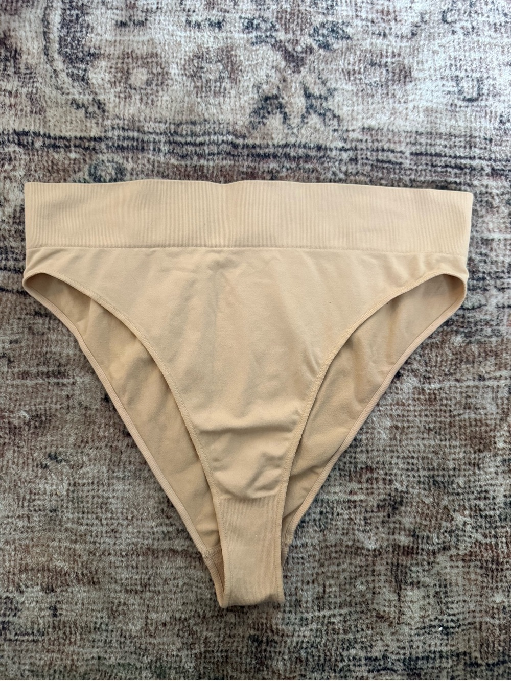 Fabletics Nude High-Waist Seamless Shapewear Brief Size L